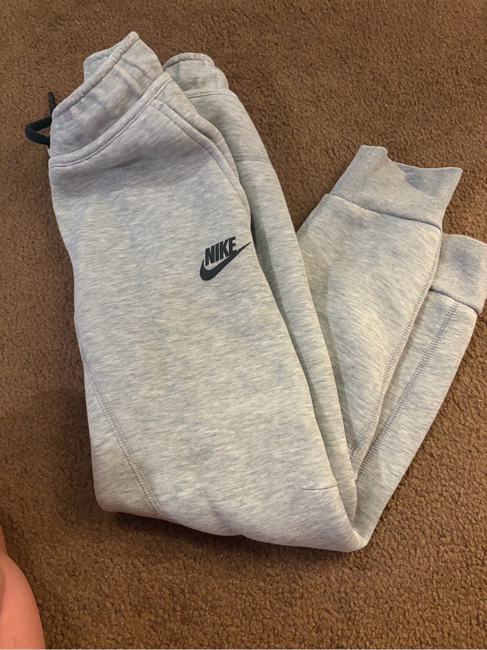 Nike Kids Light Gray Heather Jogger Sweatpants